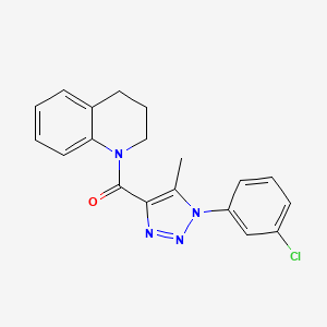 1-{[1-(3-chlorophenyl)-5-methyl-1H-1,2,3-triazol-4-yl]carbonyl}-1,2,3,4-tetrahydroquinoline