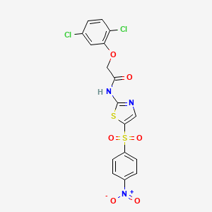 2-(2,5-dichlorophenoxy)-N-{5-[(4-nitrophenyl)sulfonyl]-1,3-thiazol-2-yl}acetamide