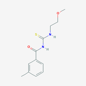 N-(2-methoxyethylcarbamothioyl)-3-methylbenzamide