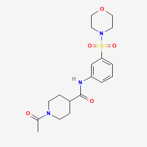 1-ACETYL-N-[3-(MORPHOLINE-4-SULFONYL)PHENYL]PIPERIDINE-4-CARBOXAMIDE