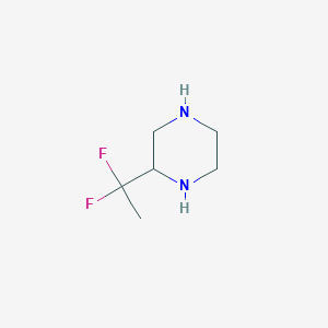 B046396 2-(1,1-Difluoroethyl)piperazine CAS No. 111781-50-1