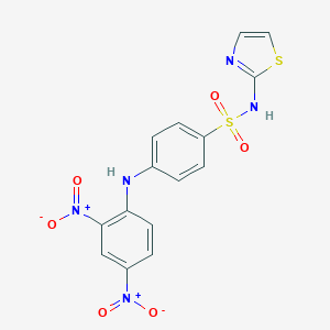 molecular formula C15H11N5O6S2 B463961 4-((2,4-dinitrophenyl)amino)-N-(thiazol-2-yl)benzenesulfonamide CAS No. 106477-36-5