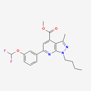 molecular formula C20H21F2N3O3 B4639615 methyl 1-butyl-6-[3-(difluoromethoxy)phenyl]-3-methyl-1H-pyrazolo[3,4-b]pyridine-4-carboxylate 