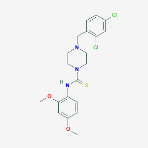 4-(2,4-dichlorobenzyl)-N-(2,4-dimethoxyphenyl)-1-piperazinecarbothioamide