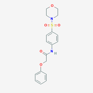molecular formula C18H20N2O5S B463964 N-[4-(4-morpholinylsulfonyl)phenyl]-2-phenoxyacetamide CAS No. 332039-77-7