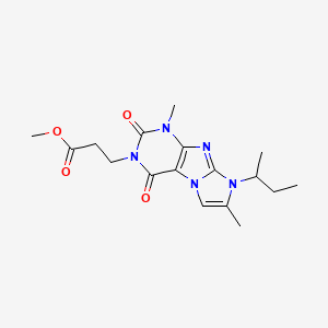 Methyl 3-(6-butan-2-yl-4,7-dimethyl-1,3-dioxopurino[7,8-a]imidazol-2-yl)propanoate