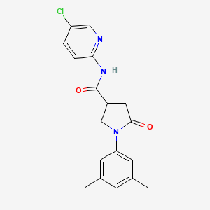 N-(5-chloropyridin-2-yl)-1-(3,5-dimethylphenyl)-5-oxopyrrolidine-3-carboxamide