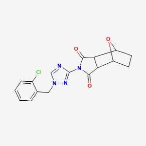 4-[1-(2-chlorobenzyl)-1H-1,2,4-triazol-3-yl]-10-oxa-4-azatricyclo[5.2.1.0~2,6~]decane-3,5-dione