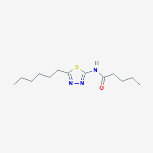 N-(5-hexyl-1,3,4-thiadiazol-2-yl)pentanamide