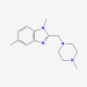 1,5-Dimethyl-2-[(4-methylpiperazin-1-yl)methyl]benzimidazole