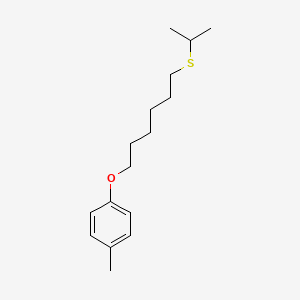 molecular formula C16H26OS B4639768 1-Methyl-4-(6-propan-2-ylsulfanylhexoxy)benzene 