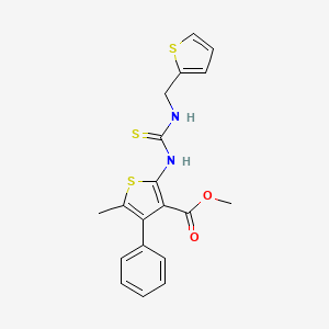 methyl 5-methyl-4-phenyl-2-({[(2-thienylmethyl)amino]carbonothioyl}amino)-3-thiophenecarboxylate