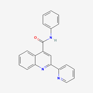 N-phenyl-2-(2-pyridinyl)-4-quinolinecarboxamide