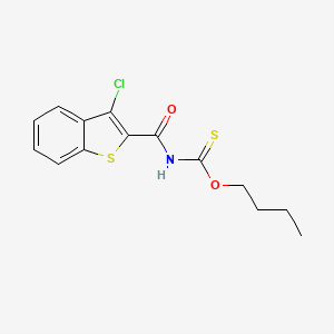 O-butyl [(3-chloro-1-benzothien-2-yl)carbonyl]thiocarbamate