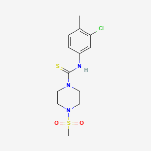 N-(3-chloro-4-methylphenyl)-4-(methylsulfonyl)-1-piperazinecarbothioamide