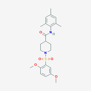 1-(2,5-dimethoxyphenyl)sulfonyl-N-(2,4,6-trimethylphenyl)piperidine-4-carboxamide