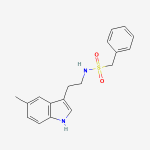 molecular formula C18H20N2O2S B4639900 N-[2-(5-methyl-1H-indol-3-yl)ethyl]-1-phenylmethanesulfonamide 