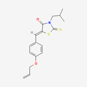 5-[4-(allyloxy)benzylidene]-3-isobutyl-2-thioxo-1,3-thiazolidin-4-one