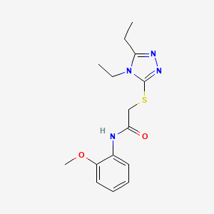 2-[(4,5-diethyl-4H-1,2,4-triazol-3-yl)sulfanyl]-N-(2-methoxyphenyl)acetamide