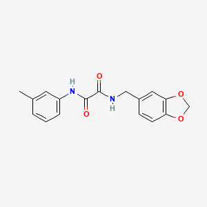 N-(1,3-benzodioxol-5-ylmethyl)-N'-(3-methylphenyl)oxamide