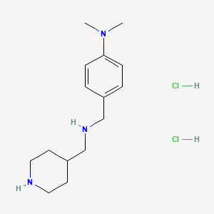 N,N-dimethyl-4-{[(4-piperidinylmethyl)amino]methyl}aniline dihydrochloride