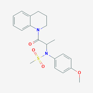 N-[2-(3,4-dihydro-1(2H)-quinolinyl)-1-methyl-2-oxoethyl]-N-(4-methoxyphenyl)methanesulfonamide