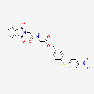 4-[(4-nitrophenyl)thio]benzyl N-[(1,3-dioxo-1,3-dihydro-2H-isoindol-2-yl)acetyl]glycinate