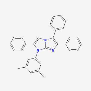 molecular formula C31H25N3 B4640142 1-(3,5-DIMETHYLPHENYL)-2,5,6-TRIPHENYL-1H-[1,3]DIAZOLO[1,2-A]IMIDAZOLE 