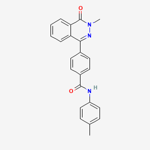 4-(3-methyl-4-oxo-3,4-dihydro-1-phthalazinyl)-N-(4-methylphenyl)benzamide