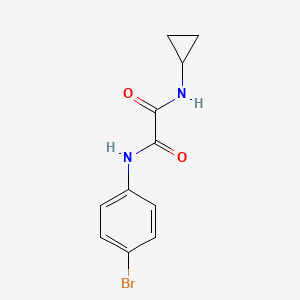 molecular formula C11H11BrN2O2 B4640270 N-(4-bromophenyl)-N'-cyclopropylethanediamide 