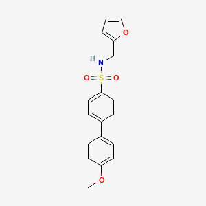 N-(2-furylmethyl)-4'-methoxy-4-biphenylsulfonamide