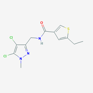 N-[(4,5-dichloro-1-methyl-1H-pyrazol-3-yl)methyl]-5-ethyl-3-thiophenecarboxamide