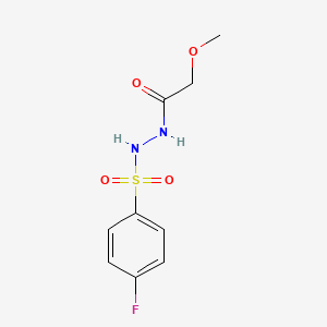 N'-[(4-fluorophenyl)sulfonyl]-2-methoxyacetohydrazide