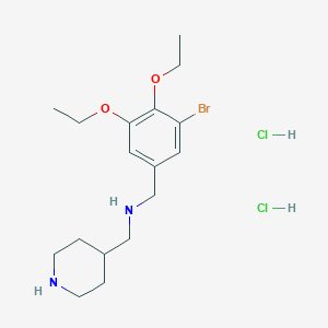 molecular formula C17H29BrCl2N2O2 B4640310 (3-bromo-4,5-diethoxybenzyl)(4-piperidinylmethyl)amine dihydrochloride 