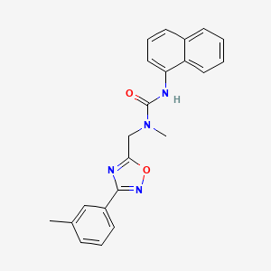 N-methyl-N-{[3-(3-methylphenyl)-1,2,4-oxadiazol-5-yl]methyl}-N'-1-naphthylurea