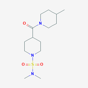 N,N-dimethyl-4-[(4-methyl-1-piperidinyl)carbonyl]-1-piperidinesulfonamide