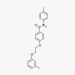 4-[2-(3-methylphenoxy)ethoxy]-N-(4-methylphenyl)benzamide