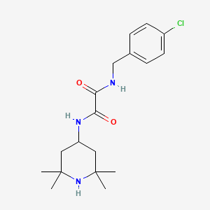 N-(4-chlorobenzyl)-N'-(2,2,6,6-tetramethyl-4-piperidinyl)ethanediamide