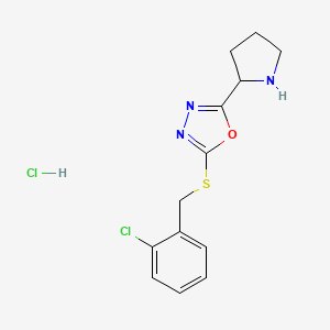 2-[(2-chlorobenzyl)thio]-5-(2-pyrrolidinyl)-1,3,4-oxadiazole hydrochloride