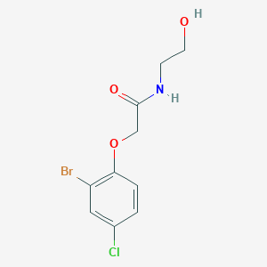 2-(2-bromo-4-chlorophenoxy)-N-(2-hydroxyethyl)acetamide