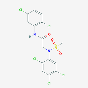 N~1~-(2,5-dichlorophenyl)-N~2~-(methylsulfonyl)-N~2~-(2,4,5-trichlorophenyl)glycinamide