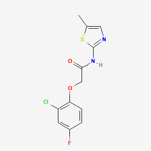 molecular formula C12H10ClFN2O2S B4640465 2-(2-chloro-4-fluorophenoxy)-N-(5-methyl-1,3-thiazol-2-yl)acetamide CAS No. 925146-02-7