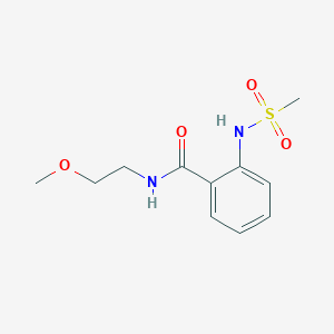 N-(2-methoxyethyl)-2-[(methylsulfonyl)amino]benzamide