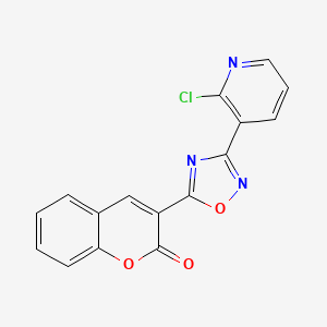 3-[3-(2-chloropyridin-3-yl)-1,2,4-oxadiazol-5-yl]-2H-chromen-2-one