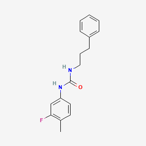 N-(3-fluoro-4-methylphenyl)-N'-(3-phenylpropyl)urea