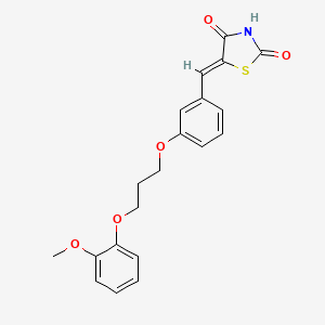 5-{3-[3-(2-methoxyphenoxy)propoxy]benzylidene}-1,3-thiazolidine-2,4-dione