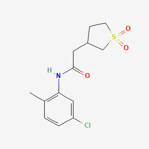 molecular formula C13H16ClNO3S B4640646 N-(5-chloro-2-methylphenyl)-2-(1,1-dioxidotetrahydro-3-thienyl)acetamide 