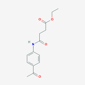Ethyl 3-[(4-acetylphenyl)carbamoyl]propanoate