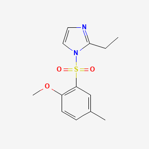 molecular formula C13H16N2O3S B4640709 2-ethyl-1-[(2-methoxy-5-methylphenyl)sulfonyl]-1H-imidazole 