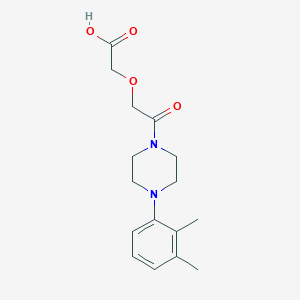 molecular formula C16H22N2O4 B4640782 {2-[4-(2,3-dimethylphenyl)-1-piperazinyl]-2-oxoethoxy}acetic acid 